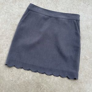 LOFT great scalloped pencil skirt